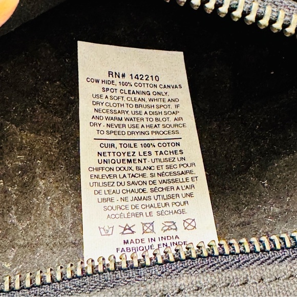 Mer-Sea Black Cowhide Travel Wallet Organizer | Preloved - Picture 7 of 7